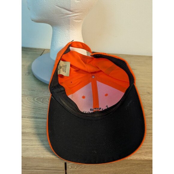 LL Bean 1912 Hunting Adjustable Pathfinder Hat Outdoor Neon Orange Embroidered - Picture 7 of 8